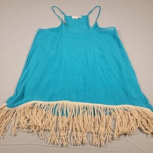 Altar'd State Boho‎ Cami Women's Tassle Fringe Sleeveless Tank Top Size Large